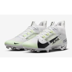 Nike Mens Alpha Menace 4 Elite Football Cleats Size 9 White Yellow NWOB